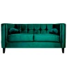 Sofá de 2 plazas terciopelo Tova - verde forrest