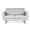Sofá de 2 plazas Sweet gris claro