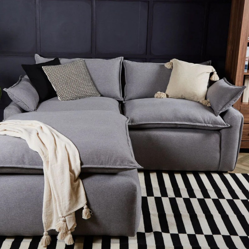 Sofá Escuadra Pit - Gris Oxford