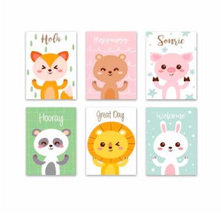 Cuadro canva multicolor