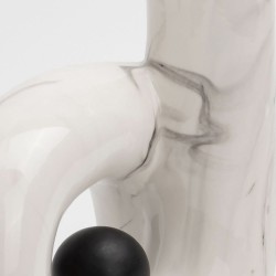 Base decorativa Poppy - Blanco y Negro