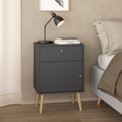 Buró Bodo - Gris y Roble