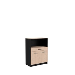 Alacena Lanister - Color Madera y Negro