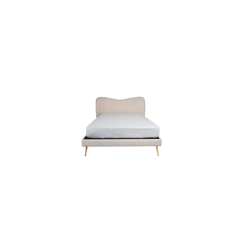 Cama matrimonial Kooper - Beige