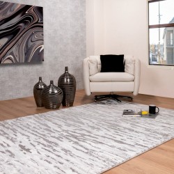 Tapete Hanah Gris Plata