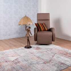 Tapete Elida Azul y Crema