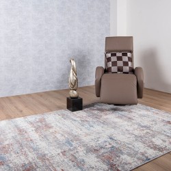 Tapete Zahara Azul y Crema