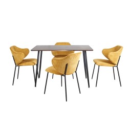 Mesa Miso con 4 Sillas Suanna Mostaza