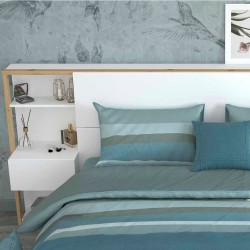 Cabecera con 2 burós Romane - Color Madera y Blanco