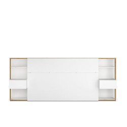 Cabecera con 2 burós Romane - Color Madera y Blanco