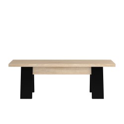 Banco Ginza - Roble sonoma y Negro