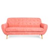 Sofá de 3 plazas Nora - Rosa