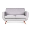 Sofá de 2 plazas Sweet gris claro