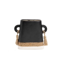 Base decorativa Zane - Blanco, Negro y Café