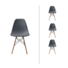 Set de 4 sillas Oslo Réplica Eames - Gris