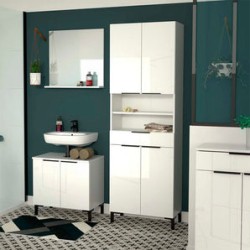 Escobillero gris y acacia