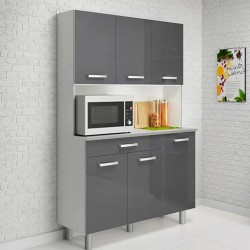 Alacena Tango - Gris Oscuro Brillante