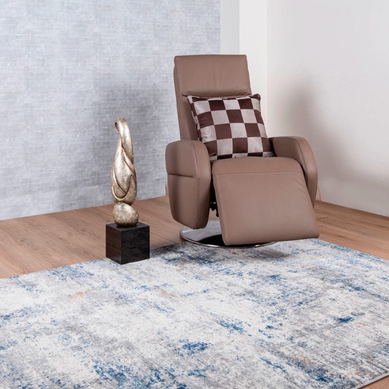 Tapete Tico Azul y Crema