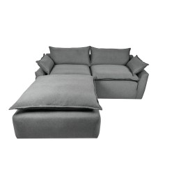 Sofá Escuadra Pit - Gris Oxford