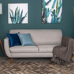 Sofá de 2 plazas Sweet gris claro